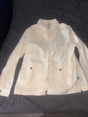 NWT Duluth Women’s Hempstop Cream Utility Jacket - Lightweight Button-Front